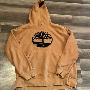 rust colored timberland sweatshirt
